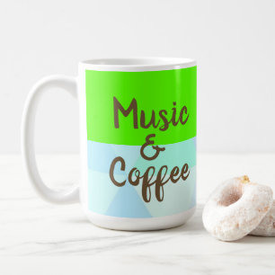 Light fun and bright Coffee and Music Mug