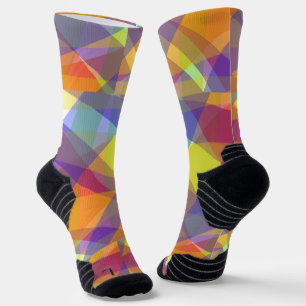 Light Geometric - Athletic Socks