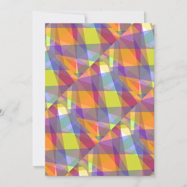 Light Geometric - Greeting Card (Front)