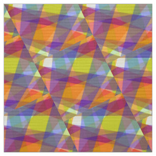 Light Geometric - Polyester Poplin Fabric