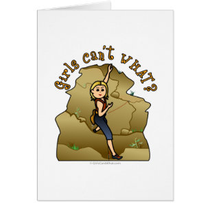 Light Girl Rock Climber