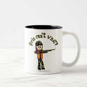 Light Girls Hunting Two-Tone Coffee Mug