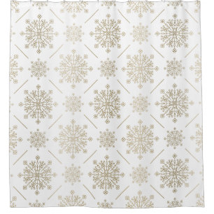 Light Gold Abstract Snowflakes Pattern