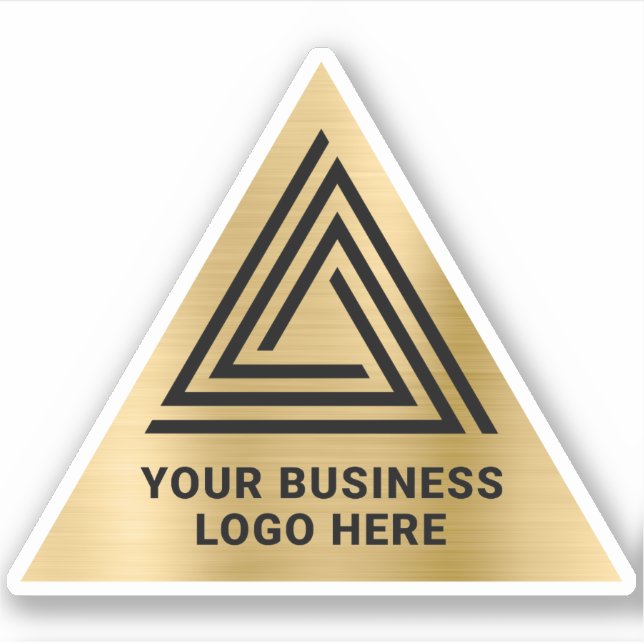 Light Gold Faux Foil Black Triangular Logo (Front)