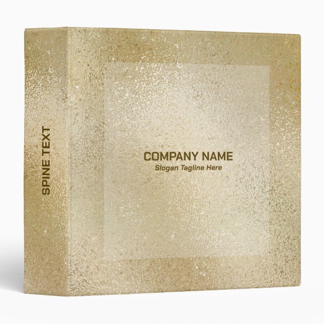 Light gold iridescent shimmering glass texture binder (Front/Spine)