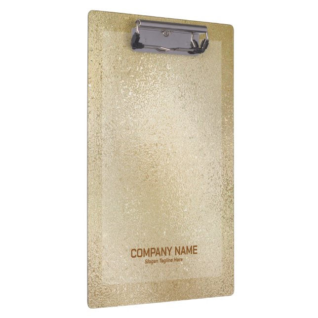 Light gold iridescent shimmering glass texture clipboard (Right)
