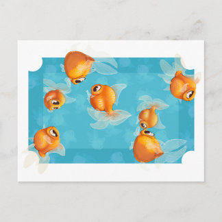 Light goldfish postcard
