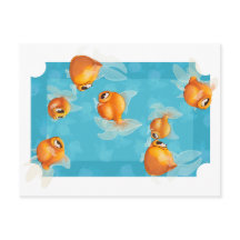 Light goldfish postcard