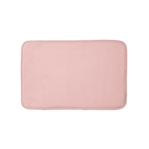 Light Gossamer Pink, Solid Colour Pastel Pink Bath Mat