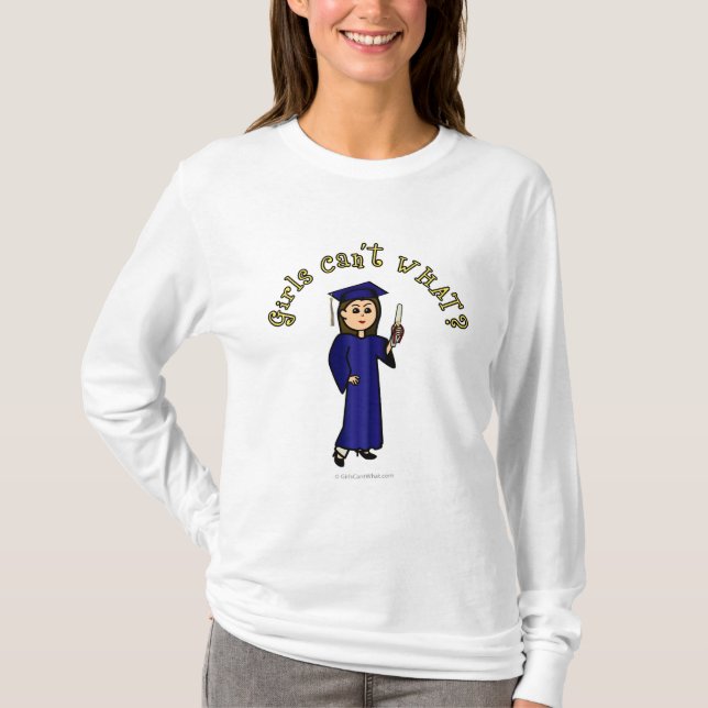 Light Graduate in Blue T-Shirt (Front)