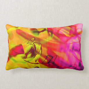 Light Graffit Urban Graphic Art modern abstract Lumbar Pillow