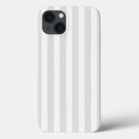 Light gray and white candy stripes Case-Mate iPhon