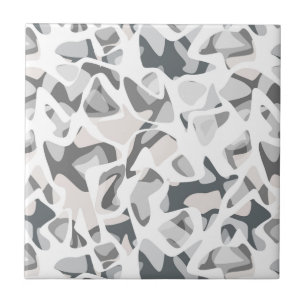 Light Gray Spots Abstract spotted pattern Tile