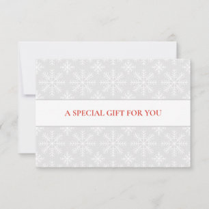 LIGHT GRAY WHITE SNOWFLAKES CHRISTMAS SPECIAL