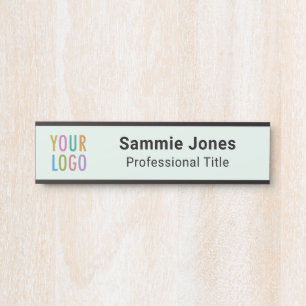 Light Green 2x8 Nom de la suspension Plaque Logo d