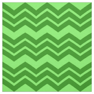Light Green and Darker Green Chevron Pattern Fabric