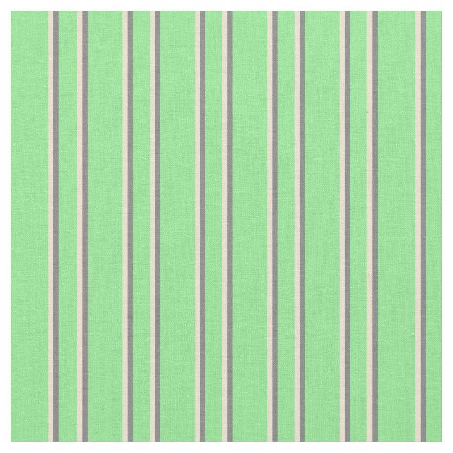 Light Green, Beige, and Grey Coloured Pattern Fabric (Close Up)