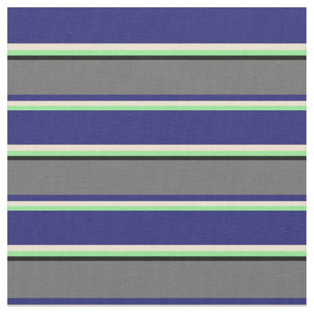 Light Green, Beige, Midnight Blue, Dim Grey, Black Fabric (Close Up)
