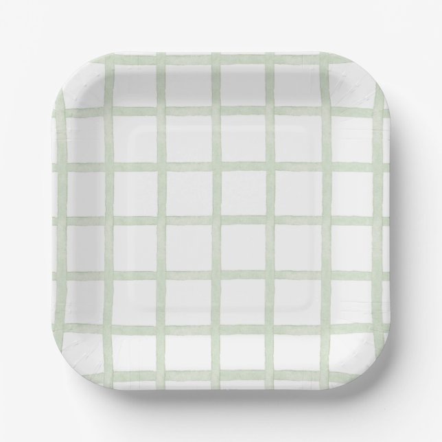 Light Green Chequered Plates  (Front)