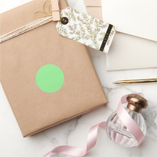 Light Green Classic Round Sticker