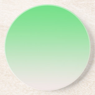 Light green colour gradient coaster