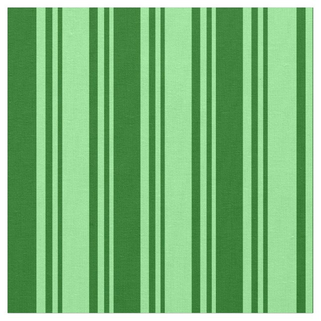 Light Green & Dark Green Lined/Striped Pattern Fabric (Close Up)