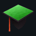 Light green gradient geometric mesh bright pattern graduation cap topper<br><div class="desc">Light green gradient geometric mesh pattern bright triangles ombre. Cool modern triangle geometric mesh with light to dark green ombre gradient design.</div>