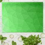 Light green gradient geometric mesh bright pattern kitchen towel<br><div class="desc">Light green gradient geometric mesh pattern bright triangles ombre. Cool modern triangle geometric mesh with light to dark green ombre gradient design.</div>