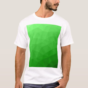 Light green gradient geometric mesh bright pattern T-Shirt