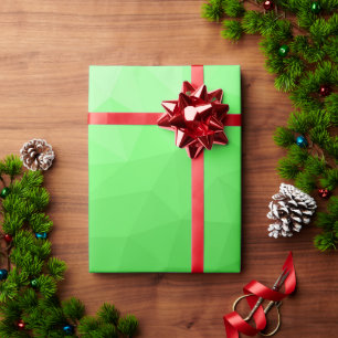 Light green gradient geometric mesh bright pattern wrapping paper