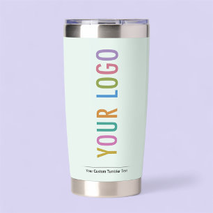 Light Green Insulated Tumbler Company Logo Branded