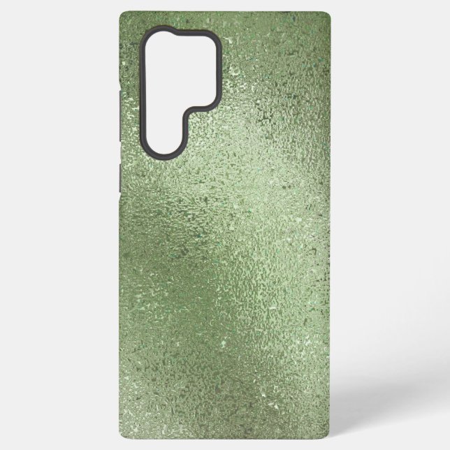 Light green iridescent texture background samsung galaxy s22 ultra case (Back)