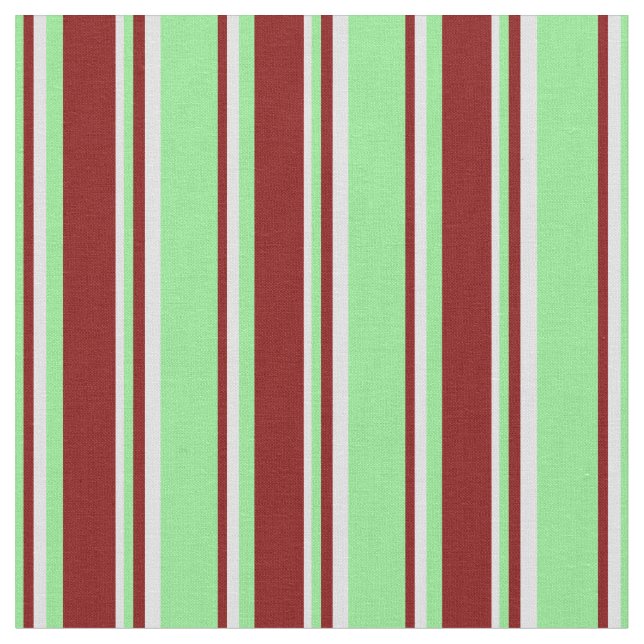 Light Green, Maroon & Lavender Coloured Lines Fabric (Close Up)