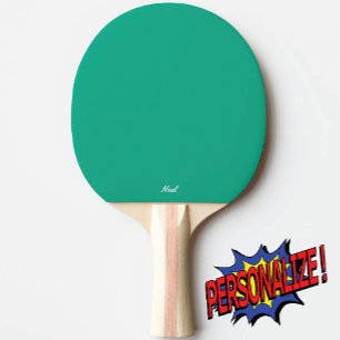 Light Green Monogrammed Ping Pong Paddle