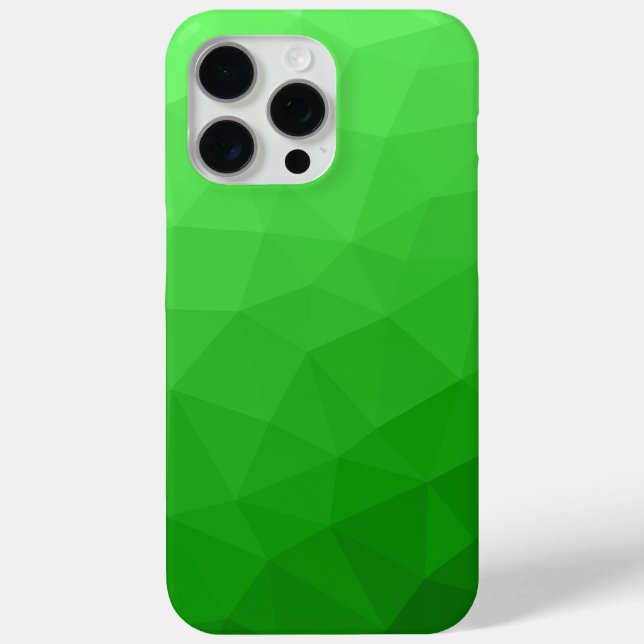 Light green ombre gradient geometric mesh pattern Case-Mate iPhone case (Back)