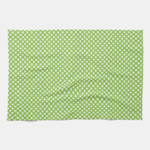Light Green Polka Dots Kitchen Towel
