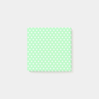 Light green Polka Dots Post-it Notes