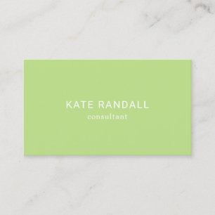 Light Green Professional Social Media Networking Business Card