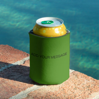 Light Green Solid Colour Can Cooler