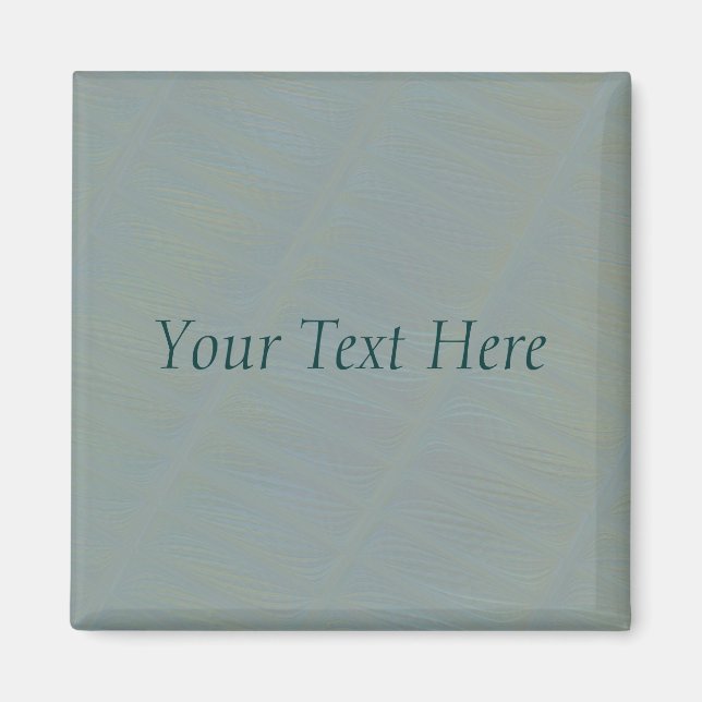 Light Green Subtle Abstract Pattern Magnet (Front)