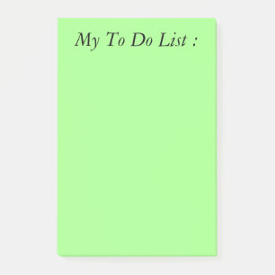 Light Green To Do List Post-it Notes