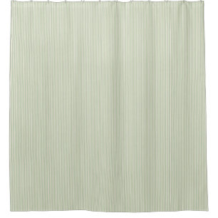 Light Green Vintage Ticking Stripe Farmhouse
