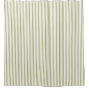 Light Green Vintage Ticking Stripe Farmhouse