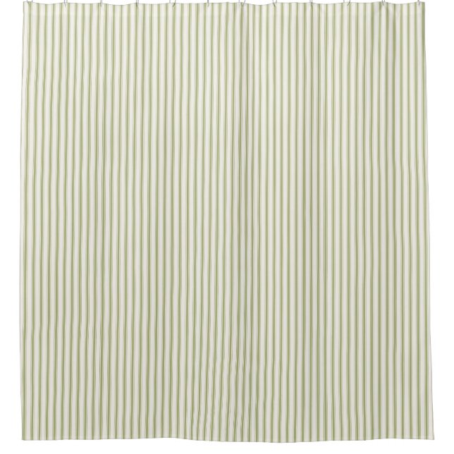 Light Green Vintage Ticking Stripe Farmhouse (Front)