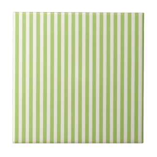  Light Green Vintage Ticking Stripe Farmhouse Tile