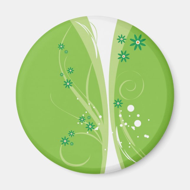 Light Green Whimsy Magnet (Front)