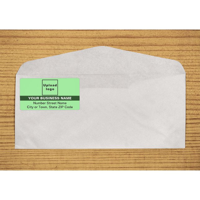 Light Green With Highlighted Brand Name Shipping (Light green with highlighted brand name shipping label on envelope)