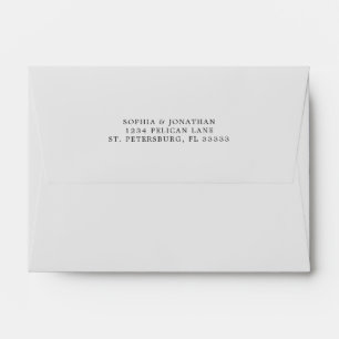 Light Grey A6 Wedding Invitation Envelope