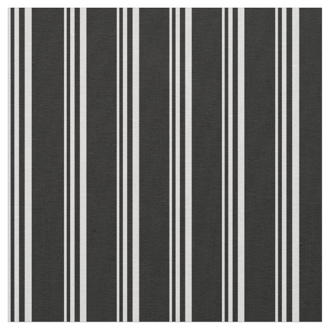 Light Grey and Black Pattern Fabric (Close Up)