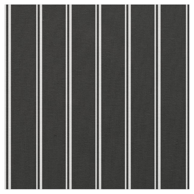 Light Grey and Black Stripes Fabric (Close Up)